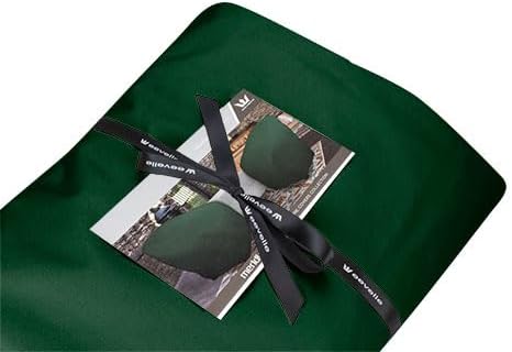 Eevelle Meridian Patio Oval Table Set Cover with Marine Grade Fabric - Outdoor Table Cover - Furniture Set Covers for Dining Table - Easy to Install - (25.5"H x 122"L x 82"W, Hunter Green)