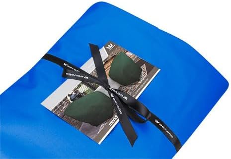 Eevelle Meridian Patio Oval Table Set Cover with Marine Grade Fabric - Outdoor Table Cover - Furniture Set Covers for Dining Table - Easy to Install - (25.5"H x 88"L x 58"W, Royal Blue)