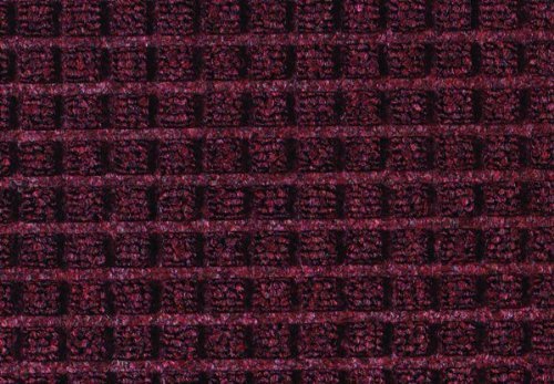 Guardian Floor Protection WG031006 WaterGuard Indoor/Outdoor Wiper Scraper Floor Mat, Rubber/Nylon, 3' Length, 10' Width, Burgundy