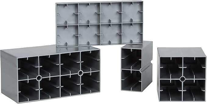 EverBlock 9’ x 7’ Wall Kit with Accordion Door | 3’ x 7’ Doorway | Modular Building Blocks | Wall Display System | Room Divider & Partition | Easy to Connect & Reuse | Indoor & Outdoor Use | Yellow