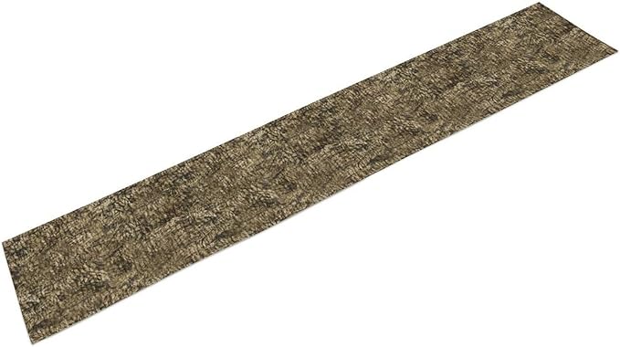 Forest Tree Bark Table Runner, Retro Camo Rustic Country Old Trunk Wood Table Runner for Home Kitchen Outdoor Party 13x120in