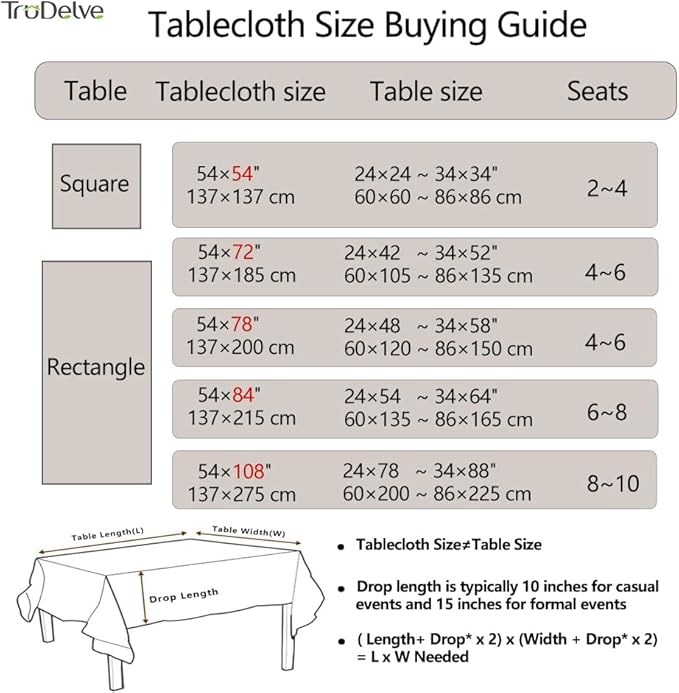 TruDelve Heavy Duty Vinyl Tablecloth Beige Plastic Table Cloth Rectangle Table Wipeable Waterproof PVC Tablecloths Rectangular (54'' x 72'', Pure Beige)