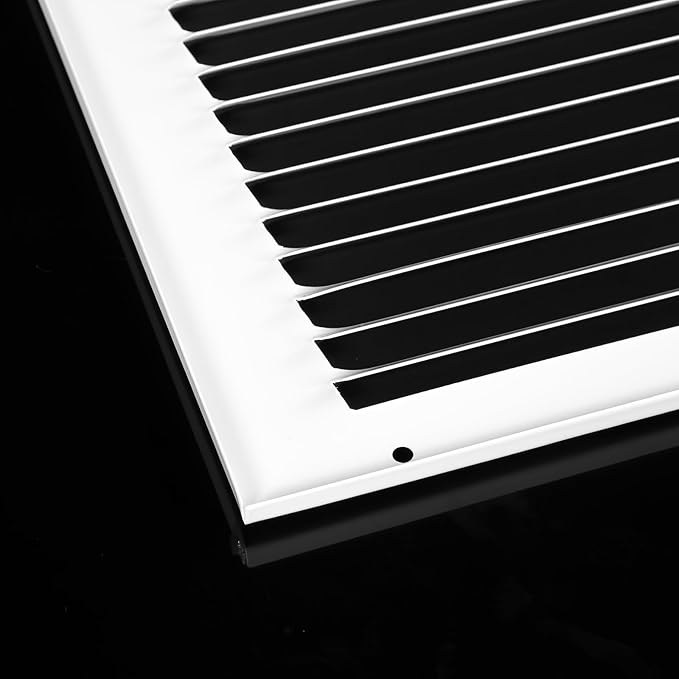 10x10 Vent Cover (Duct Opening Size), Air Return Vent Cover, AC Vent Cover, Cold Air Return Vent Cover, Flat Return Air Grilles, Outer Dimensions:11.75"W x 11.75"H (10"Wx10"H, Duct Opening)
