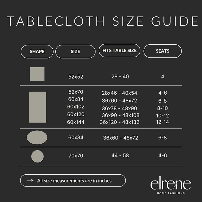 Elrene Home Fashions Vietri Medallion Blue Coastal Block Print Stain & Water Resistant Indoor/Outdoor Fabric Rectangle Tablecloth, 60"x120"