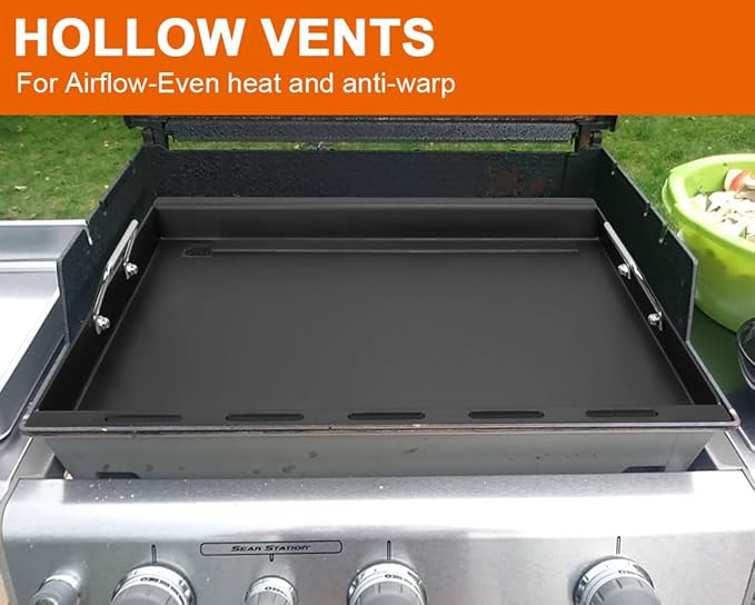 Full Size Griddle Insert for Weber Genesis 300 Series E-310 S-310 E-320 S-320 E-330 S-330 EP-310 EP-320 EP-330 CEP-310 Gas Grills, Flat Top Griddle Replacement for Weber 7524 7528