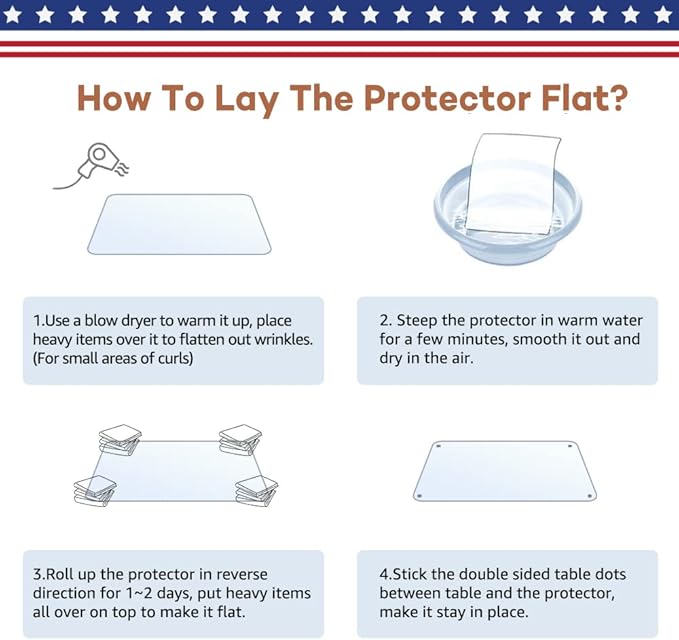 RostiKong Crystal Table Protector 12 x 60 Inch Clear Desk Pad Blotter Office Desktop Protector Mat for Computer Laptop Keyboard Plastic Vinyl Thick PVC Table Pad Cover Protector Waterproof Tablecloth