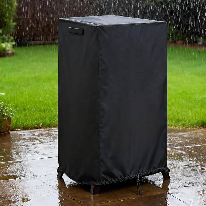 Smoker Cover Fit for PIQUEBAR Digital Electric Smoker, Waterproof Grill BBQ Cover Vertical Smoker Covers -20" D x 17" W x 42" H