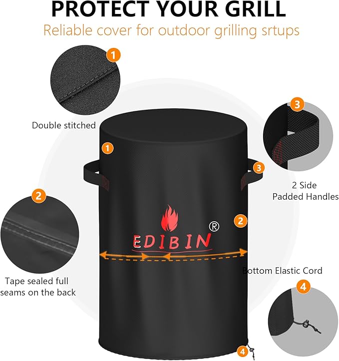 Fire Pit Cover for Ninja Fireside360,Compatible with Ninja Fireside360 Fire Pit ,600D Oxford with PVC,Waterproof Cover for Outdoor Heater & FirePit