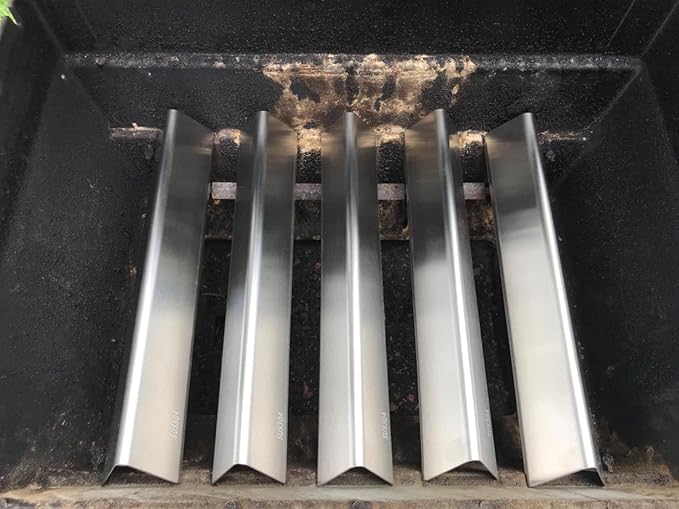QuliMetal 15.3" Flavorizer Bars for Weber Spirit E310 E320 E330 S310 S320 S330, Spirit 300 & GS4 Spirit II 300 Series Grill with Front Control Knobs, Parts for Weber 7636 69797, 304 Stainless Steel