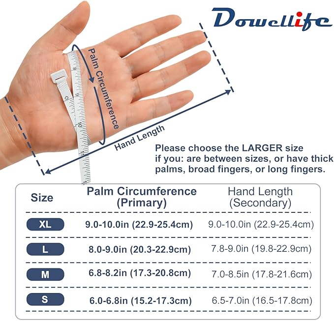 Dowellife Cut Resistant Gloves Food Grade Level 5 Protection, Safety Kitchen Cut Gloves for Chef Oyster Shucking Mandolin Knife Butcher Meat Cutting