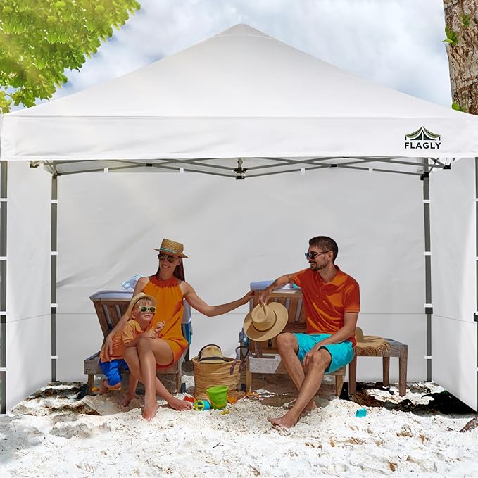 10x10 Pop Up Canopy Sidewall - 1 PC 300D Waterproof Attachable Tent Wall, Privacy Shade for Outdoor Events, Vendor Booths (Tent Not Included, Basic Style)