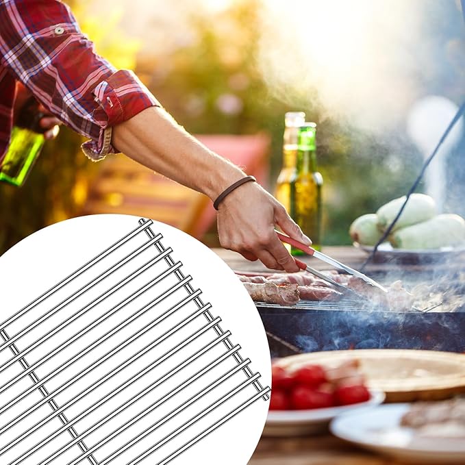 Kalomo Stainless Steel Grill Grates Grill Replacement Parts for BBQ Backyard Grill BY14-101-001-099 GBC1440WRSB-C GBC1449WBS-C GBC1449WRS-C, Uniflame GBC1030WRS-C GBC1134WRS Cooking Grids Accessories