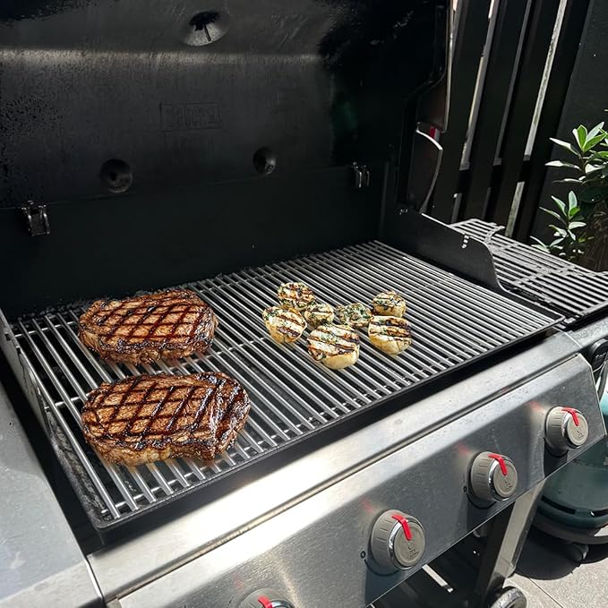 Genesis II 400 Grill Grates for Weber Genesis II/LX 400 Series Grills Parts Genesis 2 E-410 S410 E-435 S-435 E-415 Grill, 66097 66089 Grates for Kitchen-aid 740-0781 Parts, 7MM SUS304 Stainless Steel
