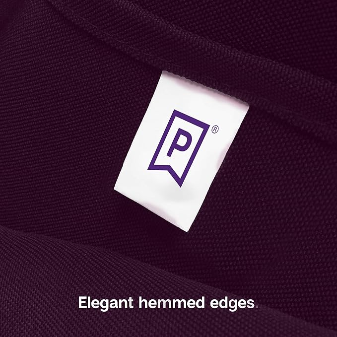 Gee Di Moda Rectangle Tablecloth - 70 x 120 Inch Eggplant Table Cloth for 6 or 8 Foot Rectangle Tables - Heavy Duty Washable Fabric - for Holiday Party, Dinner, Weddings, Baby Shower & Events