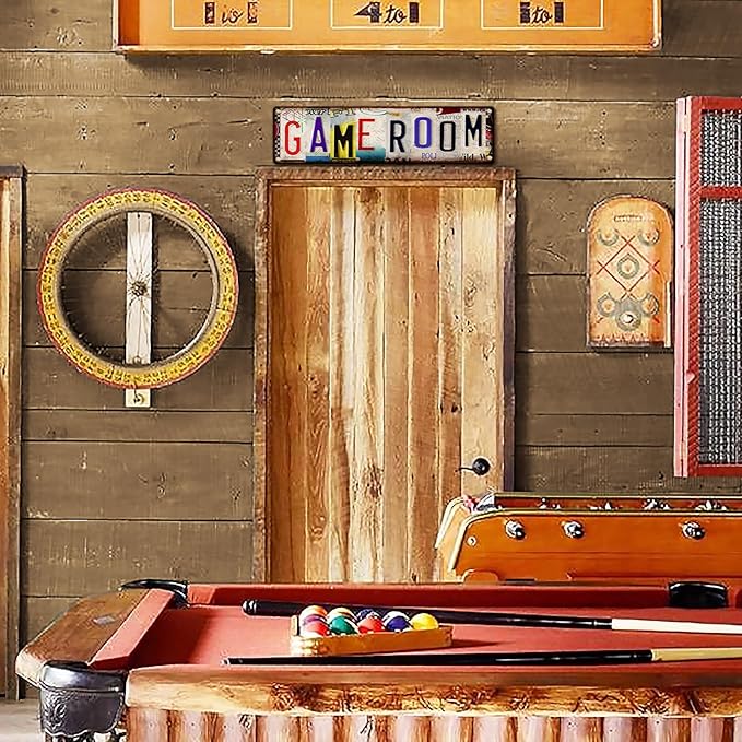 Gaming Accessories Room Decor โ Cool Gamer Gifts for Men, Teens, and Boys Ages 8 โ12โ Funny Game Room Sign Desk Accessories Wall Art