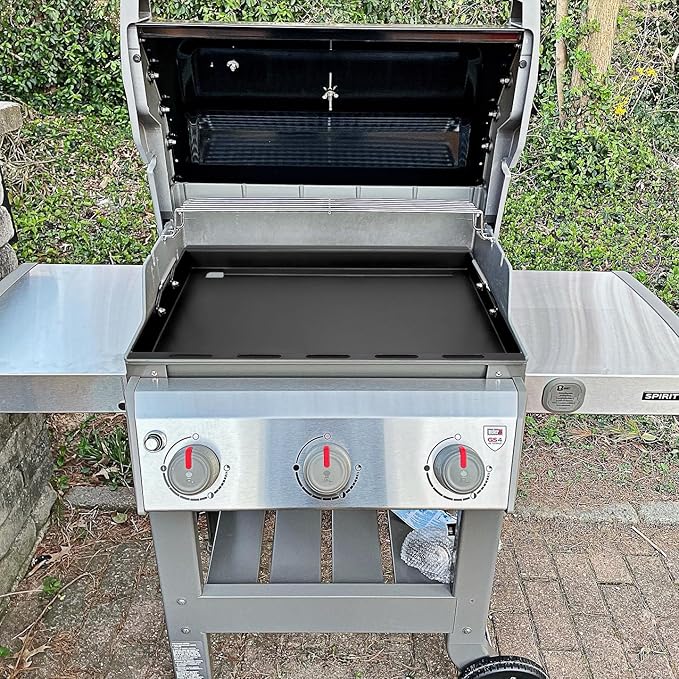 Full-Size Griddle Inserts for Weber Spirit 300 & Spirit II 300 Series Grills, Flat Top Griddle for Weber Spirit I & II E-310 E-320 S-310 S-320, Grill Griddle Replace for 6787