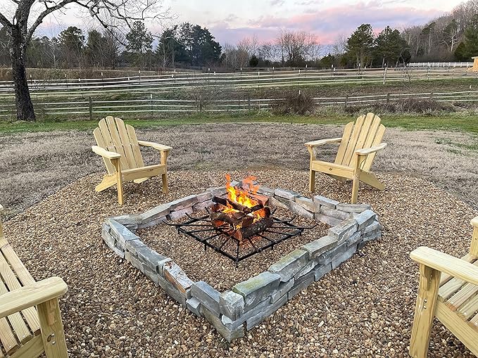 SteelFreak Square Wheel Fire Pit Grate - Made in The USA (32 x 32 Inch)