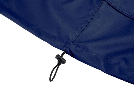 Eevelle Meridian Patio Oval Table Set Cover with Marine Grade Fabric - Outdoor Table Cover - Furniture Set Covers for Dining Table - Easy to Install - (25.5" H x 100" L x 82" W, Navy)