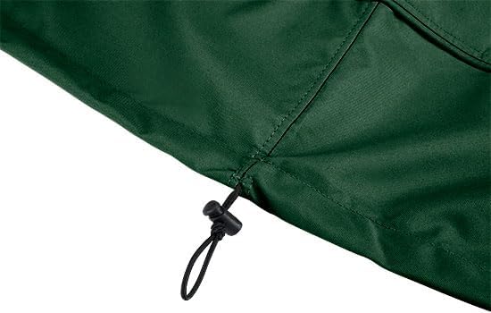Eevelle Meridian Patio Oval Table Set Cover with Marine Grade Fabric - Outdoor Table Cover - Furniture Set Covers for Dining Table - Easy to Install - (25.5"H x 128"L x 82"W, Hunter Green)