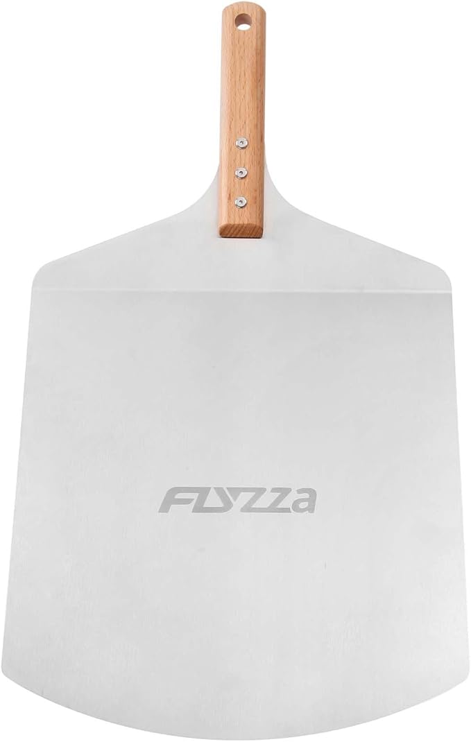 12 inch Pizza Peel for Large Oven, Pizza Spatula with Ergonomic Handle for Pizza Oven Baking, Turing Peel for Pizza, Dough, Bread Pastry, 12"W x 14.6"L