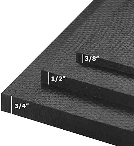 American Floor Mats - Heavy Duty Stall Tiles - Stable/Horse Tiles - Thick, Durable Rubber Flooring Solid Black 1 Center Tile 3/8" Thick