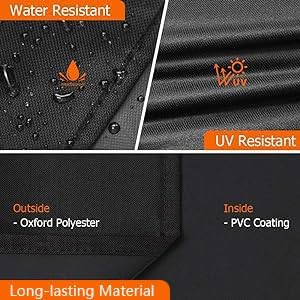 iCOVER Griddle Cover for Blackstone 36" ProSeries Griddles 600D Heavy Duty Waterproof Canvas with Front Side Opening