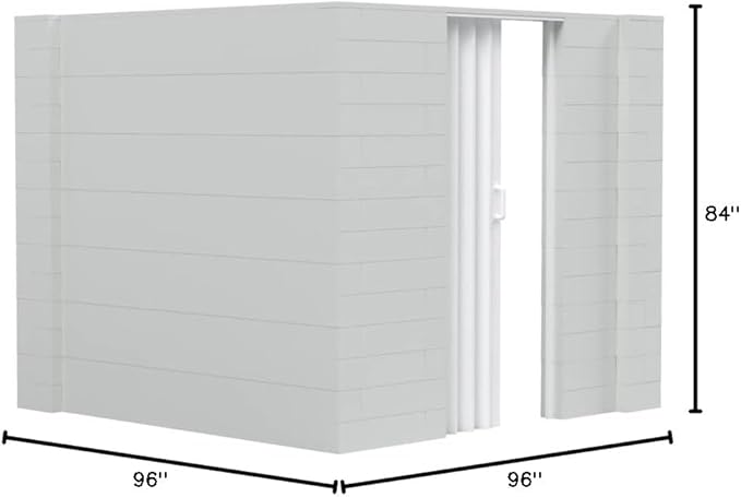 EverBlock 8’ x 8’ x 7’ L-Shaped Wall Kit with Accordion Door | 3’ x 7’ Doorway | Modular Building Blocks | Wall Display | Room Divider & Partition | Reusable | Indoor & Outdoor Use | Red