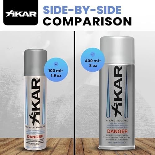 Xikar PUROFINE Premium Butane Fuel Refill with 0 Impurities 1.9oz 2 Pack (100ml) - Premium Quality Fuel for Jet Flame Lighters and Torches - High Altitude Formula