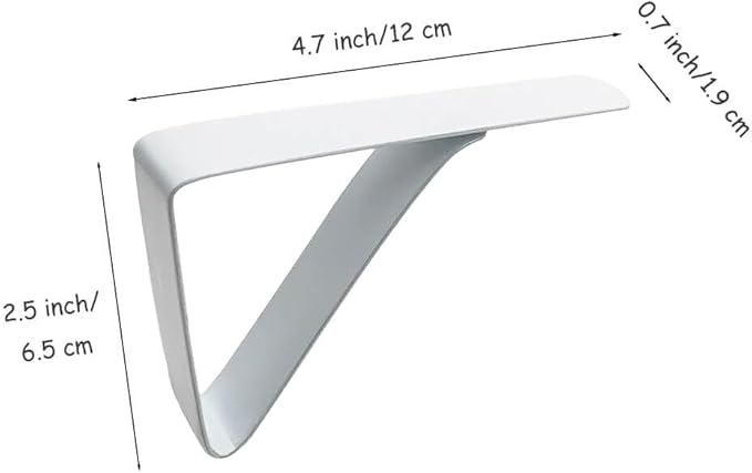 Large Tablecloth Clips Stainless Steel Rust Proof Table Cloth Clips Table Clips for Home, Restaurants, Picnic, Party, Dining Tables - Fits Up to 2.6 Inch Thick Tables 4Pcs White