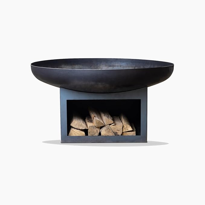Fire Pit Bighorn 39" Outdoor Fire Bowl, Steel Firepit for Patio, Backyard & Garden (39" Bighorn)