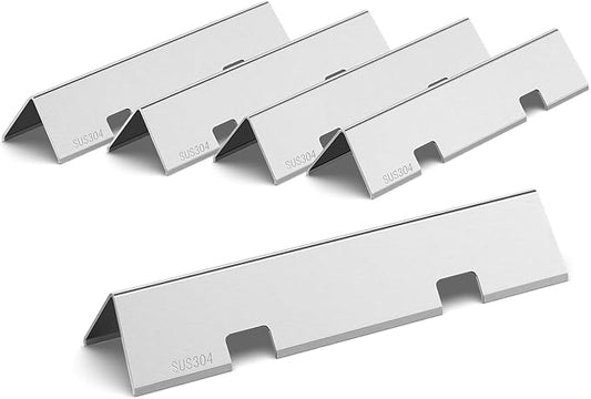 QuliMetal Grill Parts for Weber Spirit 2 300 Series, SUS304 15.3" Flavorizer Bars for GS4 Weber Spirit II E310 Grills with Front Control Knob - Replacement Parts for Weber Spirit 7636
