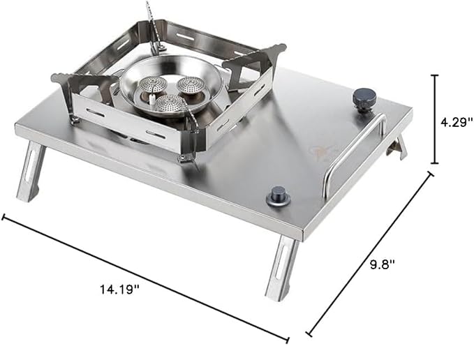 Wild Journey IGT Slammer Folding Gas Barbecue Grill BBQ Home Outdoor Vacation Travel Camping Stainless Steel Kitchenware Stove (IGT Gas Stove（Primary Color）)