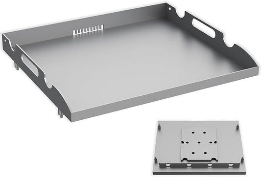 Flat Top Tabletop Griddle Replacement Top for Blackstone 17" Flat Top Grill 1814 1832 1819 1650, Griddle Top Replacement Parts for 17 Inch Blackstone with Rear Grease System & Handy Handle