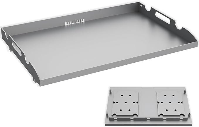 Flat Top Tabletop Griddle Replacement Top for Blackstone 22" Flat Top Grill 1666 1895 2203 2304, Griddle Top Replacement Parts for 22 Inch Blackstone with Rear Grease System & Handy Handle