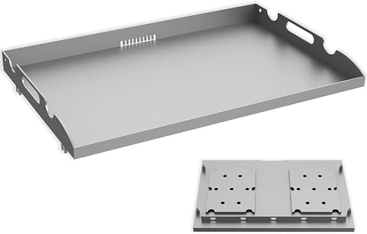 Flat Top Tabletop Griddle Replacement Top for Blackstone 22" Flat Top Grill 1666 1895 2203 2304, Griddle Top Replacement Parts for 22 Inch Blackstone with Rear Grease System & Handy Handle