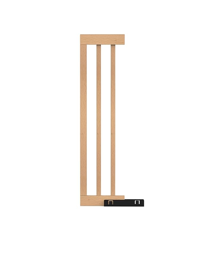 SizeWise™ Pressure Mounted Wooden Gate Extension 4" | Compatible with SizeWise Baby & Pet Gates | Custom Fit for Hallways & Doorways | Easy Installation | Solid Beech Wood Finish