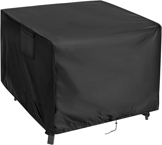 Outdoor Table Cover Square 38 inch Patio Table Cover Waterproof Patio Furniture Covers Rectangular for Outside Small Table and Chair Sets, Fire Pit, Coffee Table, Ottoman-38"L x 38"W x 28"H