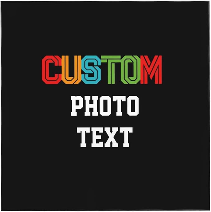 Custom Square Tablecloth, Design Your Logo Text Photo, Personalized Oil Proof Wipeable Table Cover for Restaurant, Family Party, Picnic, Wedding Anniversary Decoration, 54in