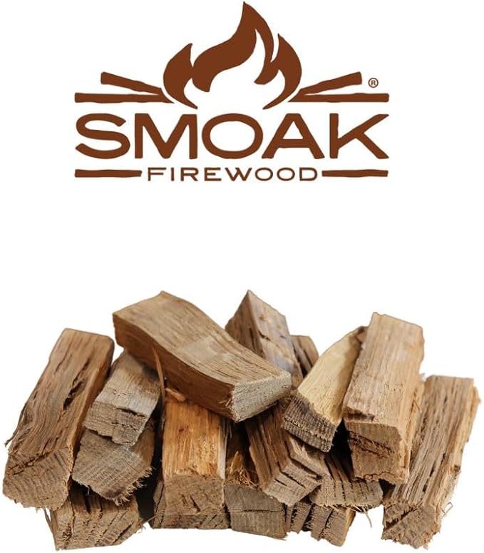 Smoak Firewood Cooking Wood Mini Splits - USDA Certified Kiln Dried (Hickory, 5-6in Tiny Pizza Oven Wood) for Portable Pizza ovens (729 Cubic Inches)