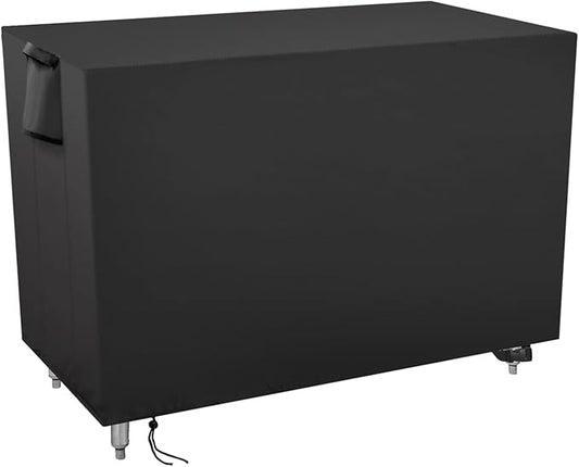 Outdoor Prep Table Cover for Royal Gourmet Double-Shelf Movable Dining Cart Table,Waterproof Patio Grill Table Pizza Oven Table Cover - 40 x 24 x 32 Inch, Black