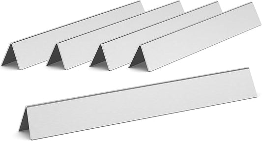 QuliMetal 24.5 Inch Flavorizer Bars for Weber Genesis 300 Series Grills with Side Controls Knobs, Genesis E310 E320 S310 S320 EP310 EP320 (2007-2010), Stainless Steel Heat Plates for Weber 7539 7540