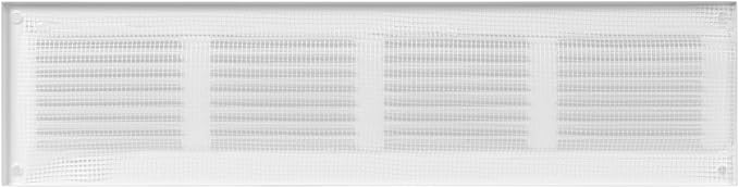 Repa Market 2-Pack Air Vent Cover 16x4 Inch (Outer Dimensions) White Galvanized Steel Louvered Grill Cover with Mesh Screen/Wall or Ceiling Vent/HVAC Register for Indoor and Outdoor Ventilation