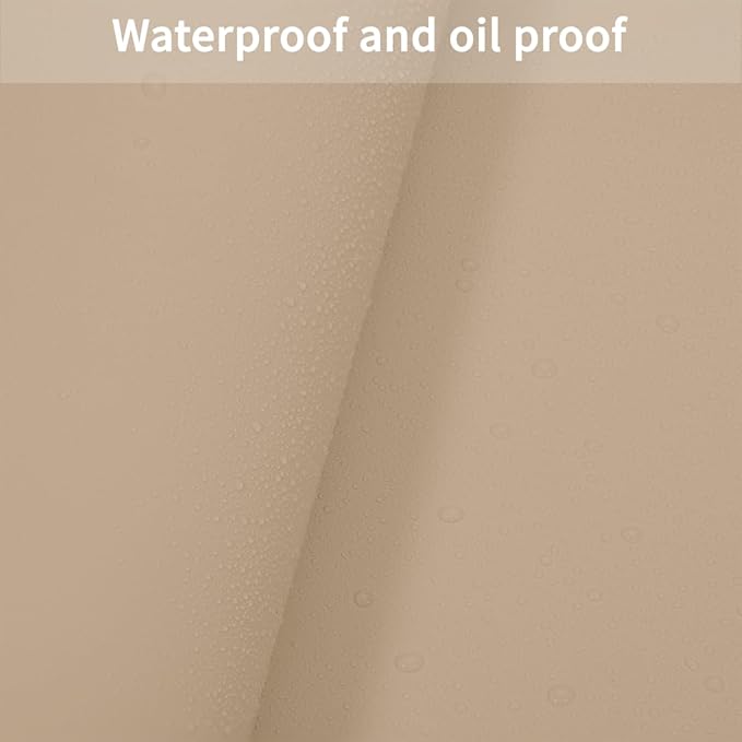 Leather Table Cover,1.8mm Thick,42x84 Inch Table Protector,Table Protector for Dining Room Table,Dining Table Cover,Table Protector Pad.(Light Brown+Gray,42x84)