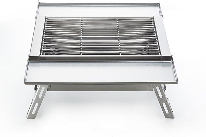 WILD JOURNEY Camping Charcoal Grill for IGT Table, Folding Barbecue Grill with Carry Bag, Portable BBQ Grill for Outdoor Car Camping Cooking Tailgating
