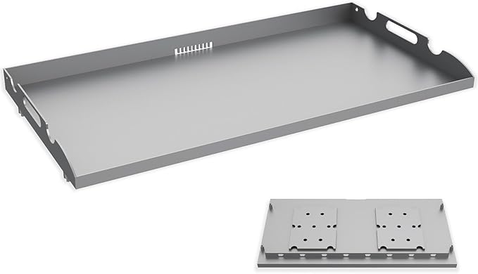 Upgrade Flat Top Griddle Replacement Top for 36" Blackstone Griddles 1554 1820 1818 1825 1560, Steel Griddle Top Replacements with Rear Grease System & Handy Handle for Blackstone 36-Inch Griddles