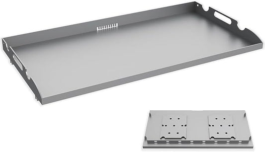 Upgrade Flat Top Griddle Replacement Top for 36" Blackstone Griddles 1554 1820 1818 1825 1560, Steel Griddle Top Replacements with Rear Grease System & Handy Handle for Blackstone 36-Inch Griddles