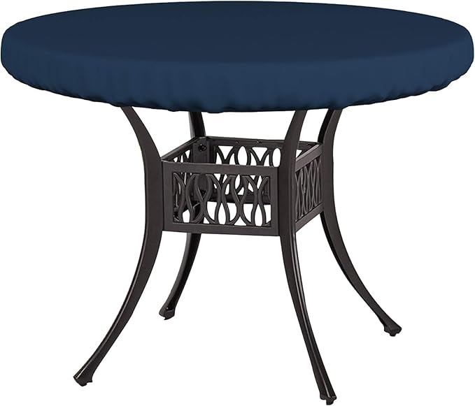 Covers & All Round Table Top Cover, 12 Oz Waterproof UV & Weather Resistant Patio Table Cover, Outdoor Table Cover for Patio Outdoor Furniture & Coffee Table (36" Dia x 4" H Inches, Blue)
