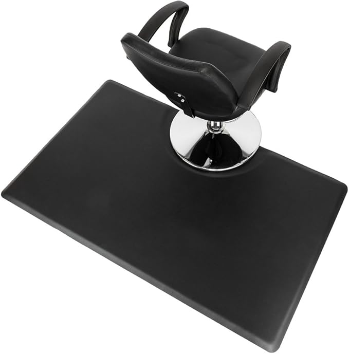 3' x 5' Salon Anti Fatigue Mat for Hair Stylist 7/8'' Thick, Rectangle Comfort Barber Shop Beauty Floor Mats Under Styling Chair