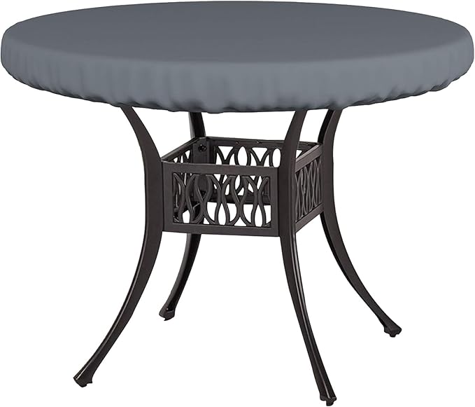 Covers & All Round Table Top Cover, 12 Oz Waterproof UV & Weather Resistant Patio Table Cover, Outdoor Table Cover for Patio Outdoor Furniture & Coffee Table (41" Dia x 4" H Inches, Gray)