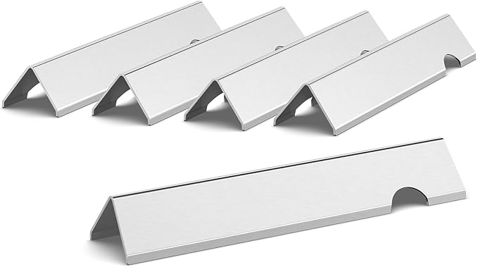 Genesis II Flavorizer Bars for Weber Genesis II/LX 300 Series II E-310, II E-330, II E-335, II S-335, II LX S/E-340 (2017 and Newer) Gas Grills, 17.1" Heat Plates for Weber 66032/66795, 17GA